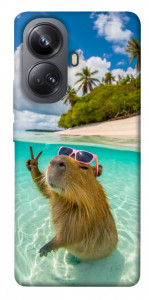 Чохол Сapybara vacation для Realme 10 Pro+