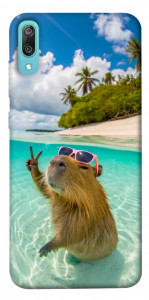Чехол Сapybara vacation для Huawei Y6 Pro (2019)