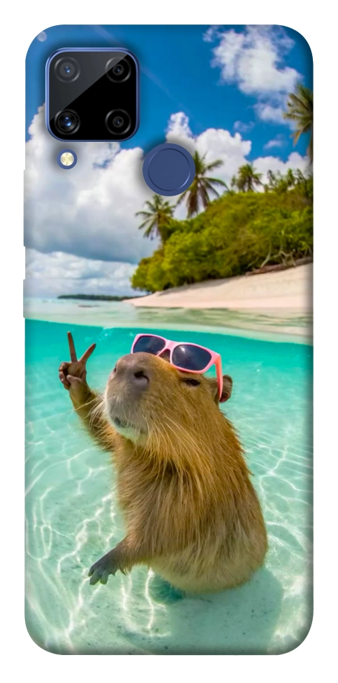 Чехол Сapybara vacation для Realme C15