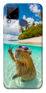 Чехол Сapybara vacation для Realme C15