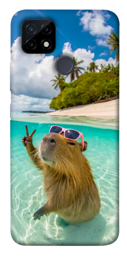 Чохол Сapybara vacation для Realme C12