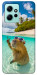 Чехол Сapybara vacation для Xiaomi Redmi Note 12 4G