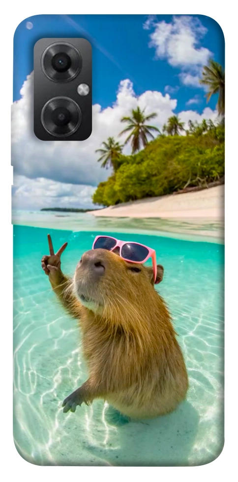 Чехол Сapybara vacation для Xiaomi Redmi Note 11R