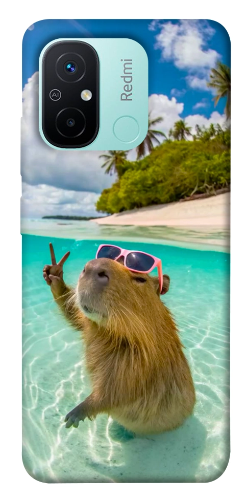Чехол Сapybara vacation для Xiaomi Redmi 12C