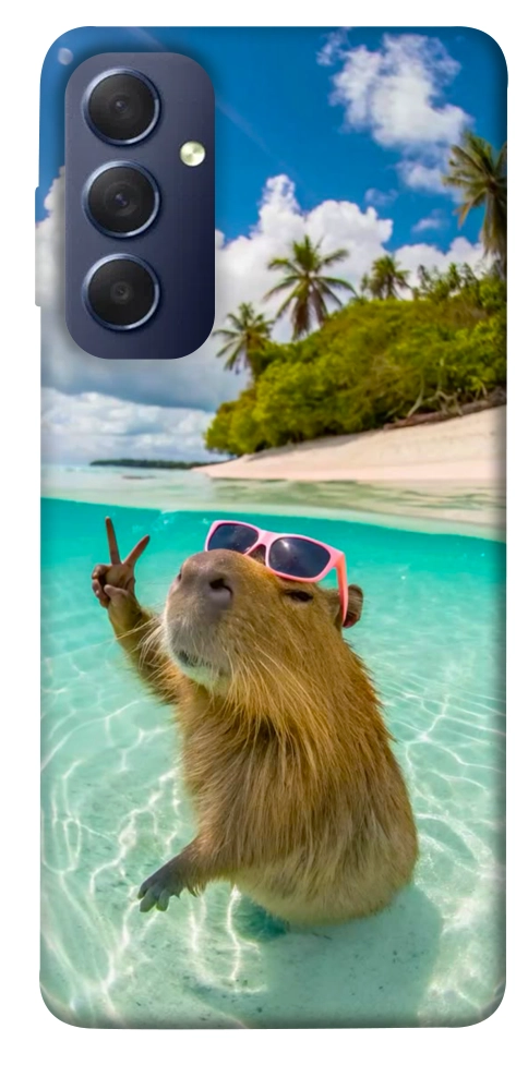 Чохол Сapybara vacation для Galaxy M54 5G