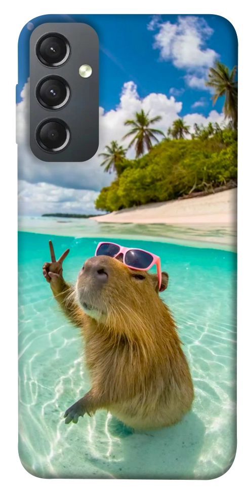 Чехол Сapybara vacation для Galaxy A24 4G