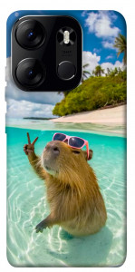 Чохол Сapybara vacation для Tecno Spark Go 2023