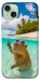 Чехол Сapybara vacation для iPhone 15 Plus
