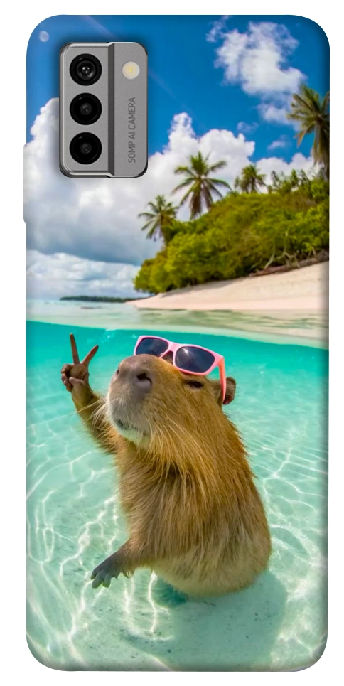Чехол Сapybara vacation для Nokia G22