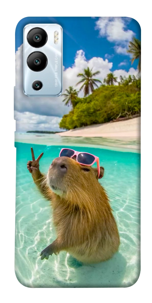 Чехол Сapybara vacation для Infinix Hot 12i