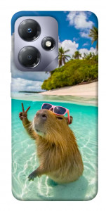 Чохол Сapybara vacation для Infinix Hot 30i
