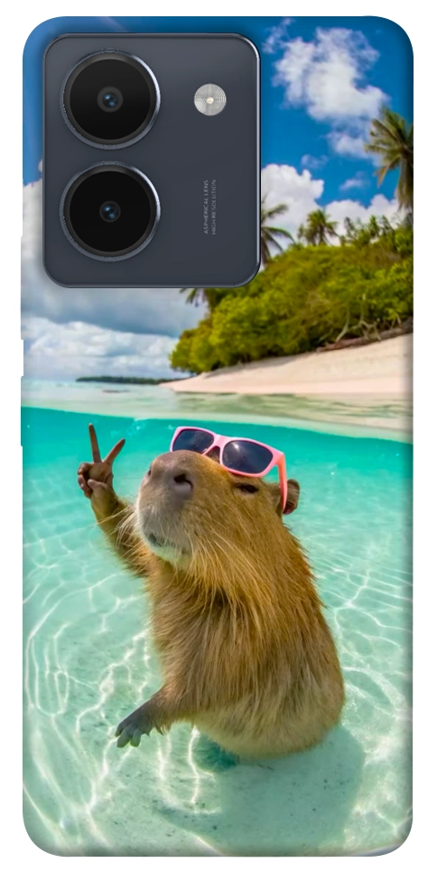 Чохол Сapybara vacation для Vivo Y36