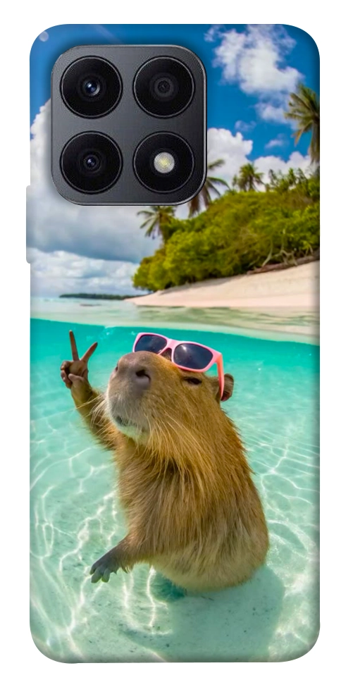 Чехол Сapybara vacation для Huawei Honor X8a