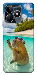 Чехол Сapybara vacation для Realme C53