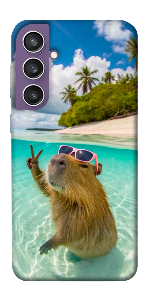 Чехол Сapybara vacation для Galaxy S23 FE