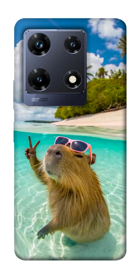 Чохол Сapybara vacation для Infinix Note 30 Pro NFC