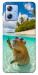Чехол Сapybara vacation для Motorola Moto G84