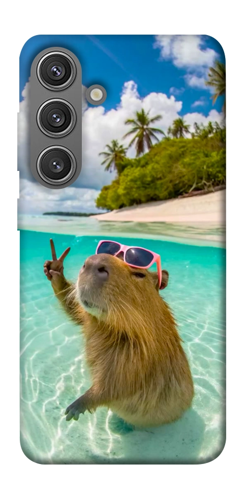 Чехол Сapybara vacation для Galaxy S24