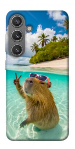 Чехол Сapybara vacation для Galaxy S24+