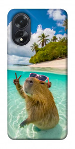 Чехол Сapybara vacation для Oppo A38