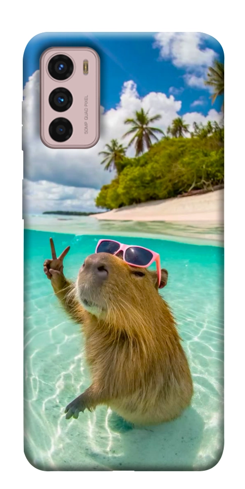 Чехол Сapybara vacation для Motorola Moto G42