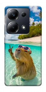 Чехол Сapybara vacation для Xiaomi Poco M6
