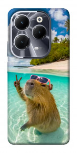 Чохол Сapybara vacation для Infinix Hot 40