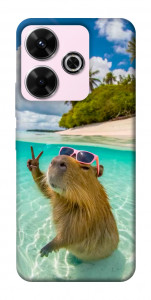 Чехол Сapybara vacation для Xiaomi Redmi 13 4G