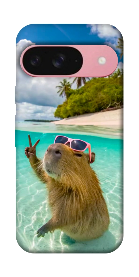 Чохол Сapybara vacation для Google Pixel 9