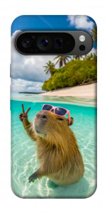 Чохол Сapybara vacation для Google Pixel 9 Pro