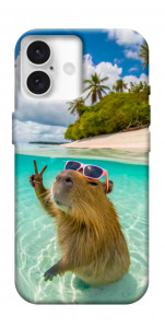 Чехол Сapybara vacation для iPhone 16