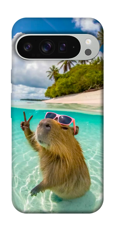 Чехол Сapybara vacation для Google Pixel 9 Pro XL