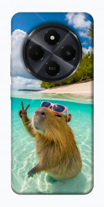 Чехол Сapybara vacation для Xiaomi Redmi 14C