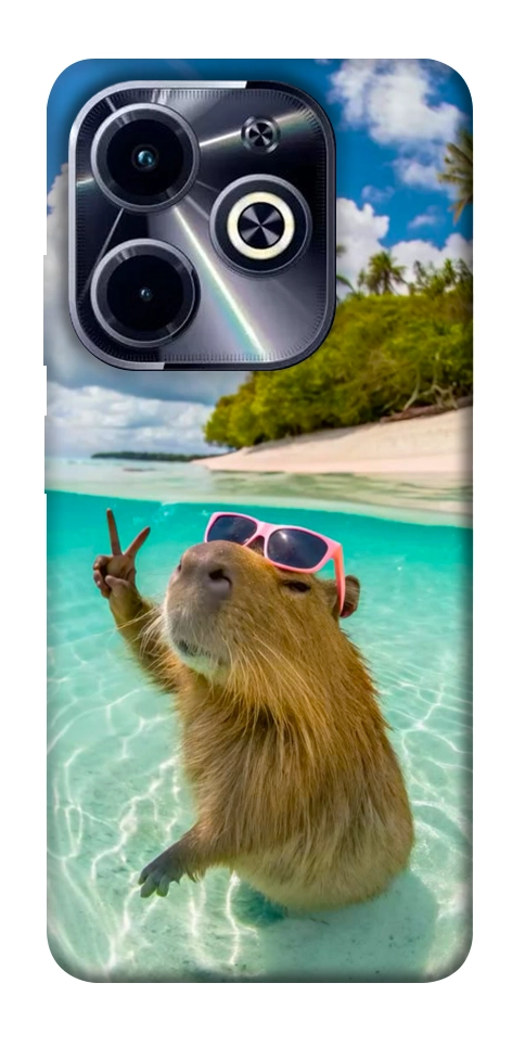 Чехол Сapybara vacation для TECNO Spark 20