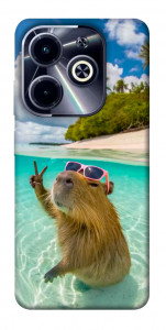 Чехол Сapybara vacation для TECNO Spark 20
