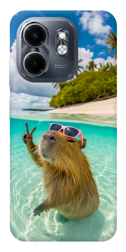 Чехол Сapybara vacation для Infinix Smart 9 4G