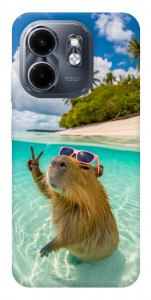 Чехол Сapybara vacation для Infinix Hot 50i