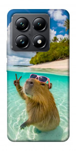 Чохол Сapybara vacation для Xiaomi 14T Pro