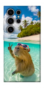 Чехол Сapybara vacation для Galaxy S25 Ultra