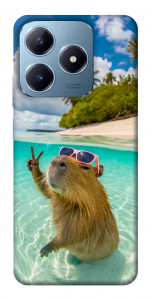 Чехол Сapybara vacation для Realme C63 4G