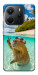 Чехол Сapybara vacation для Xiaomi Redmi Note 14 4G (Int. version)