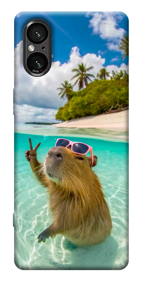 Чехол Сapybara vacation для Sony Xperia 5 V