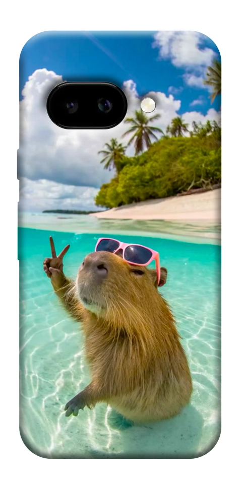 Чохол Сapybara vacation для Google Pixel 9a