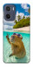 Чохол Сapybara vacation для Motorola Moto G05