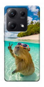 Чехол Сapybara vacation для Xiaomi Redmi Note 14S