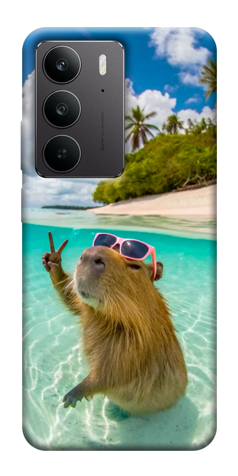 Чохол Сapybara vacation для Realme C75