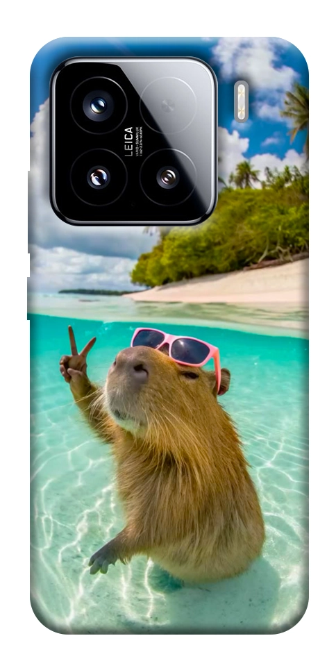 Чохол Сapybara vacation для Xiaomi 15