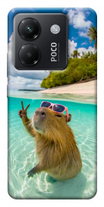 Чохол Сapybara vacation для Xiaomi Poco M7 Pro 5G