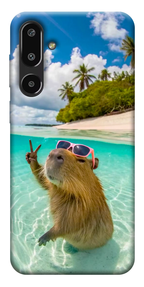 Чехол Сapybara vacation для Galaxy F16 5G
