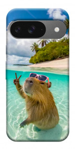 Чехол Сapybara vacation для Google Pixel 10